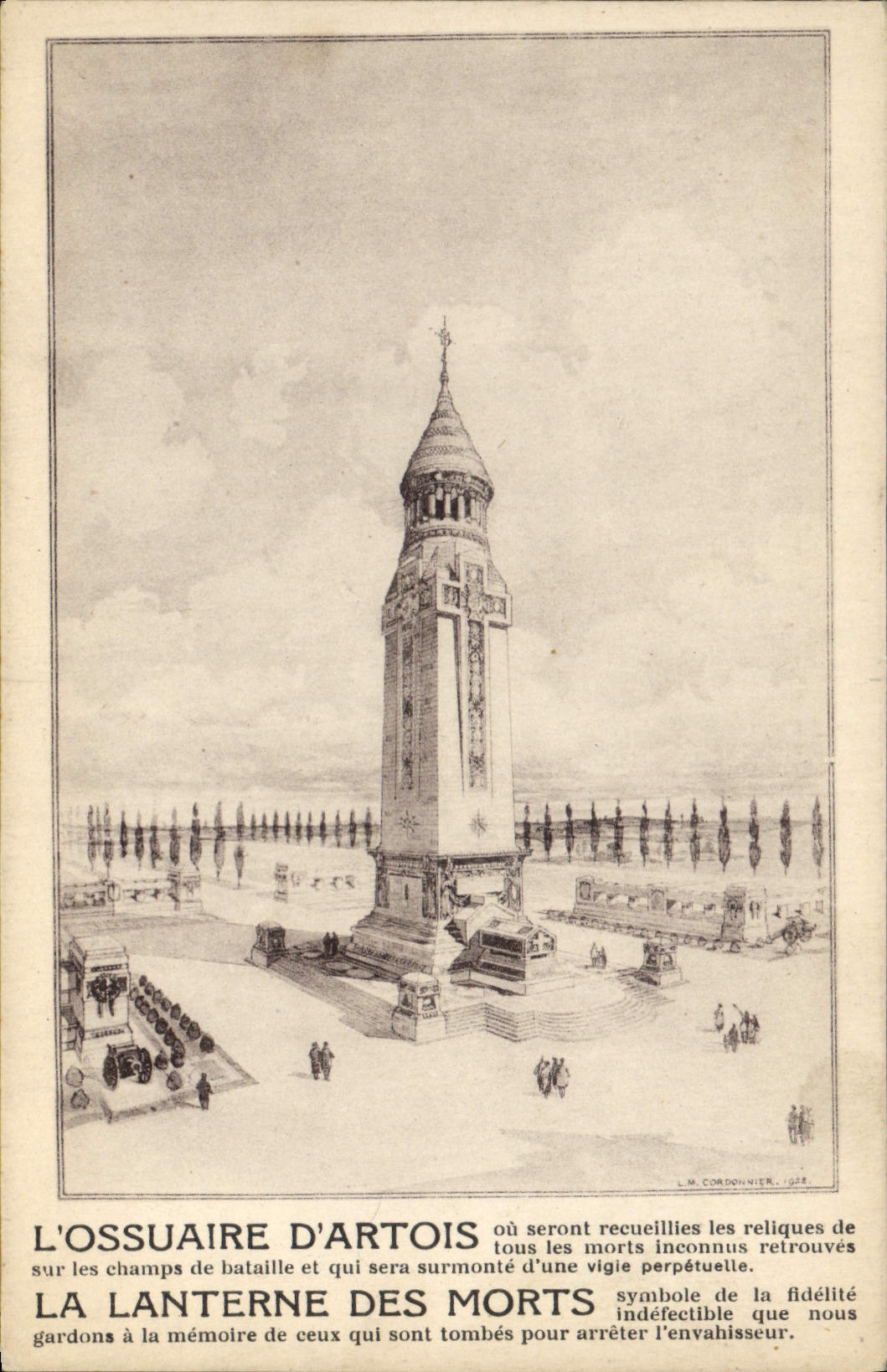 CPA L'ossuaire d'Artois La lanterne des morts 