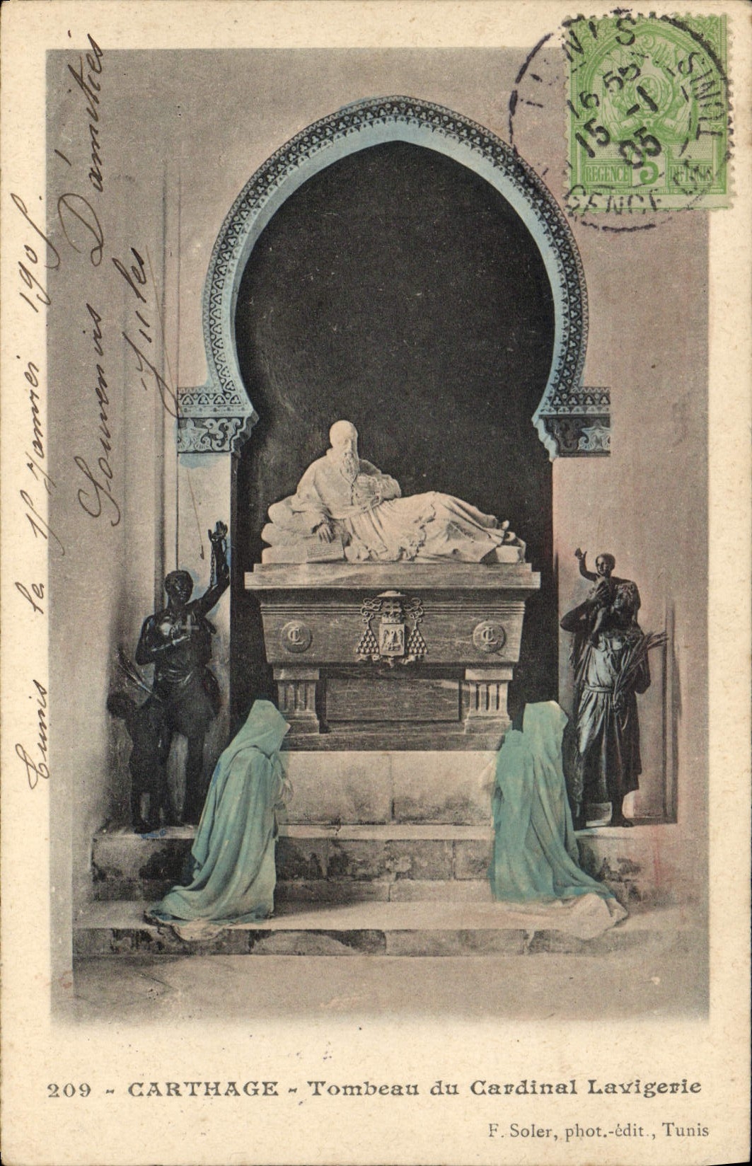 CPA Tunisie Carthage Tombeau du cardinal Lavigerie 