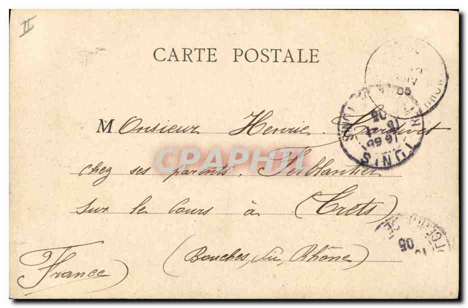 CPA Tunisie Carthage Tombeau du cardinal Lavigerie  — Rückseite