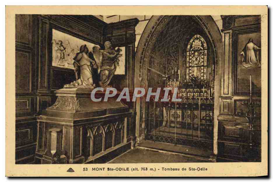 CPA Mont St Odile Tombeau de Ste Odile 