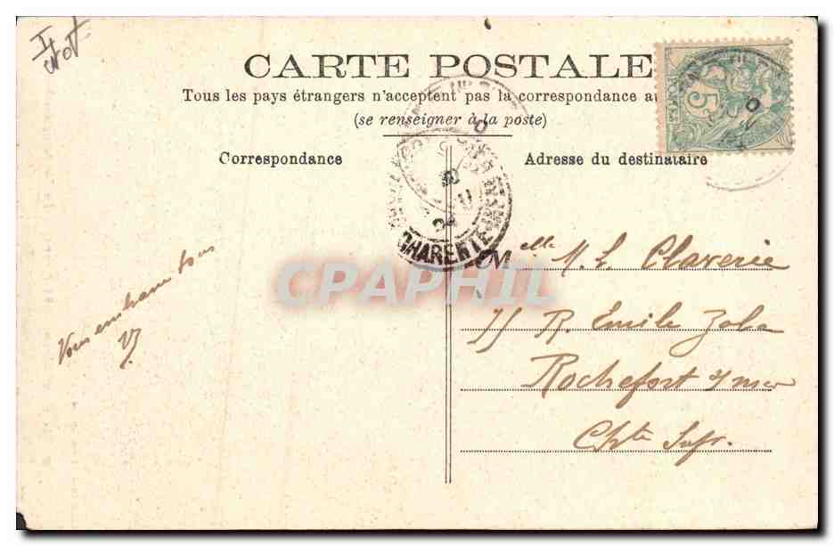 CPA Ile d'Oleron St pierre La lanterne des morts  — Rückseite