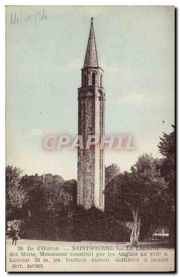 CPA Ile d'Oleron St pierre La lanterne des morts 