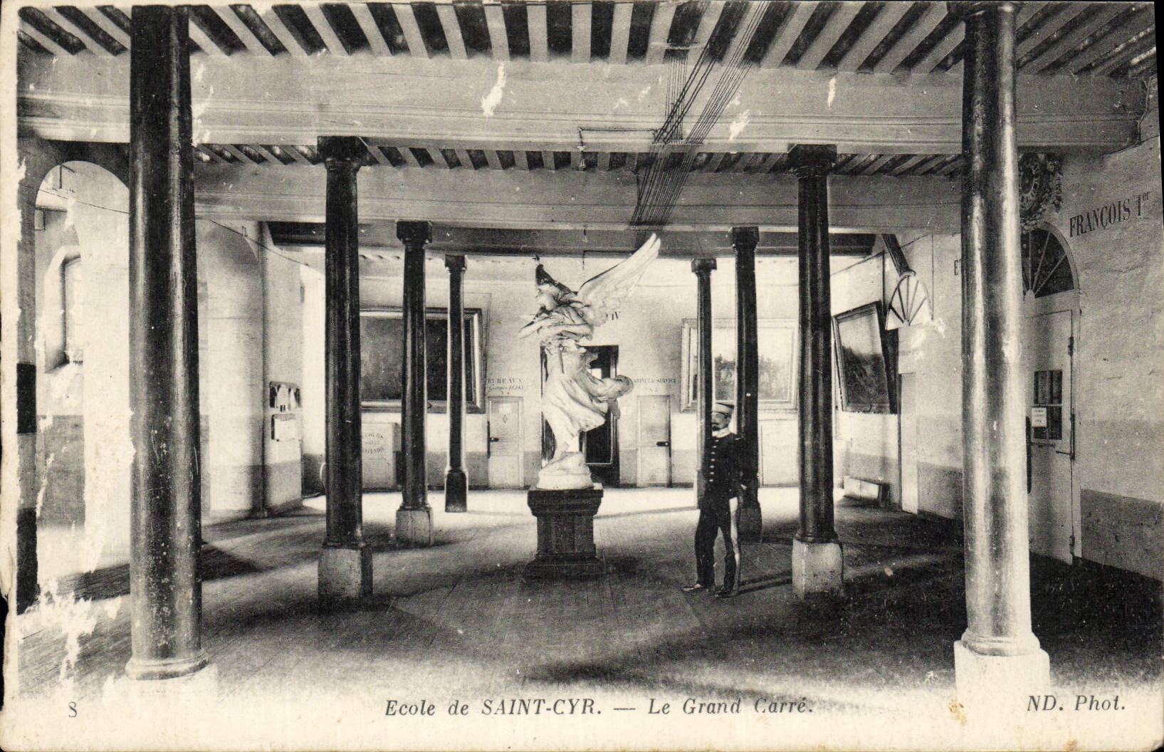 CPA Ecole Saint Cyr Le Grand Carre Militaria