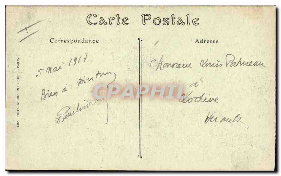 CPA Ecole Speciale Militaire Musee du souvenir Deuxieme Vue laterale Militaria — Rückseite