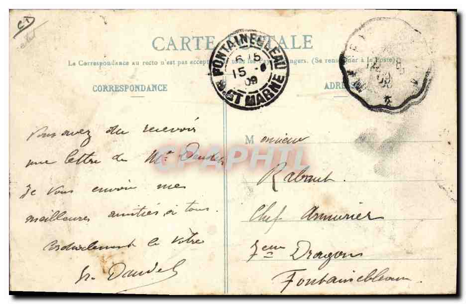 Médéa - Gruppo di Joyeux — J. Bringau, editore, Alger, n°17 — Verso