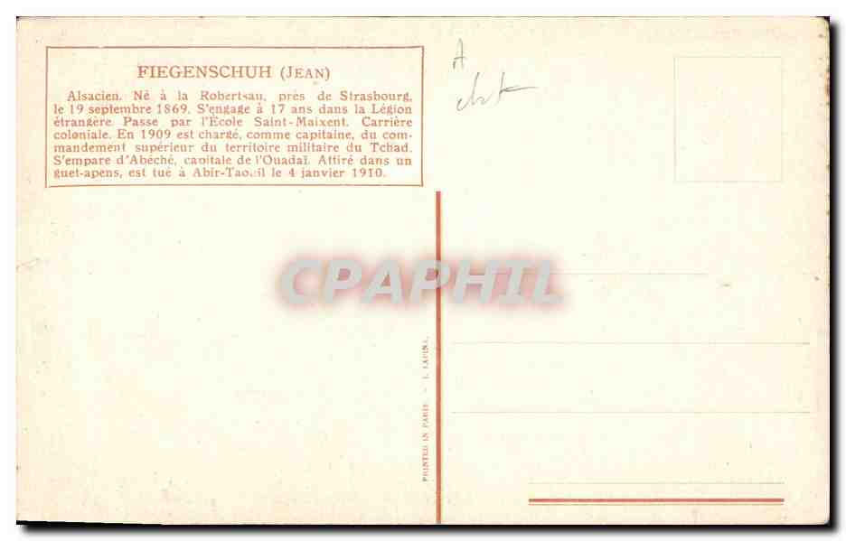 Soldats en patrouille sous la neige — Fiegenschuh (Jean) — Imprimerie L. Lautin, Paris — Reverso