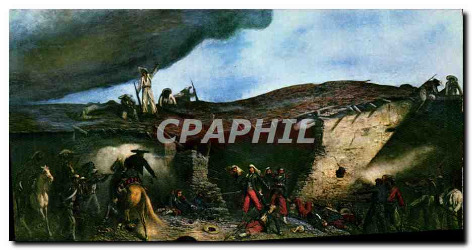 CPM Militaria Legion Etrangere Musee Le combat de Camerone 30 avril 1863 par Jean Adolphe Beauce