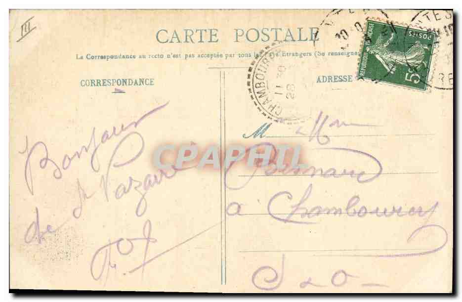 St-NAZAIRE — Le Cuirassé de 1er rang Liberté construit aux Chantiers et Ateliers de la Loire — Delavaux — Reverso