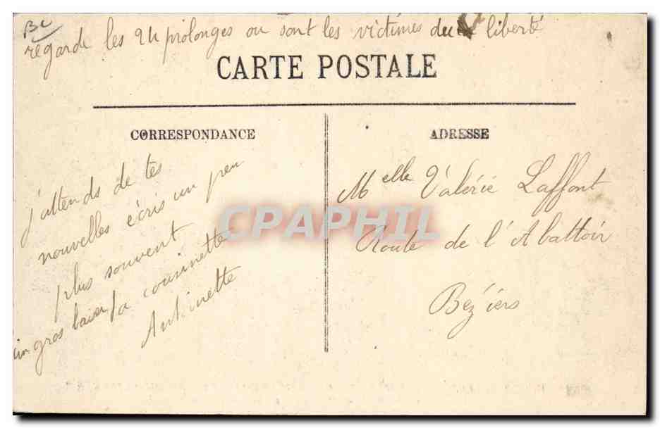 Trauerfeier für die Opfer der schrecklichen Katastrophe des "Liberté" — Überlebende des "Liberté" begeben sich in das Arsenal — LL — Rückseite
