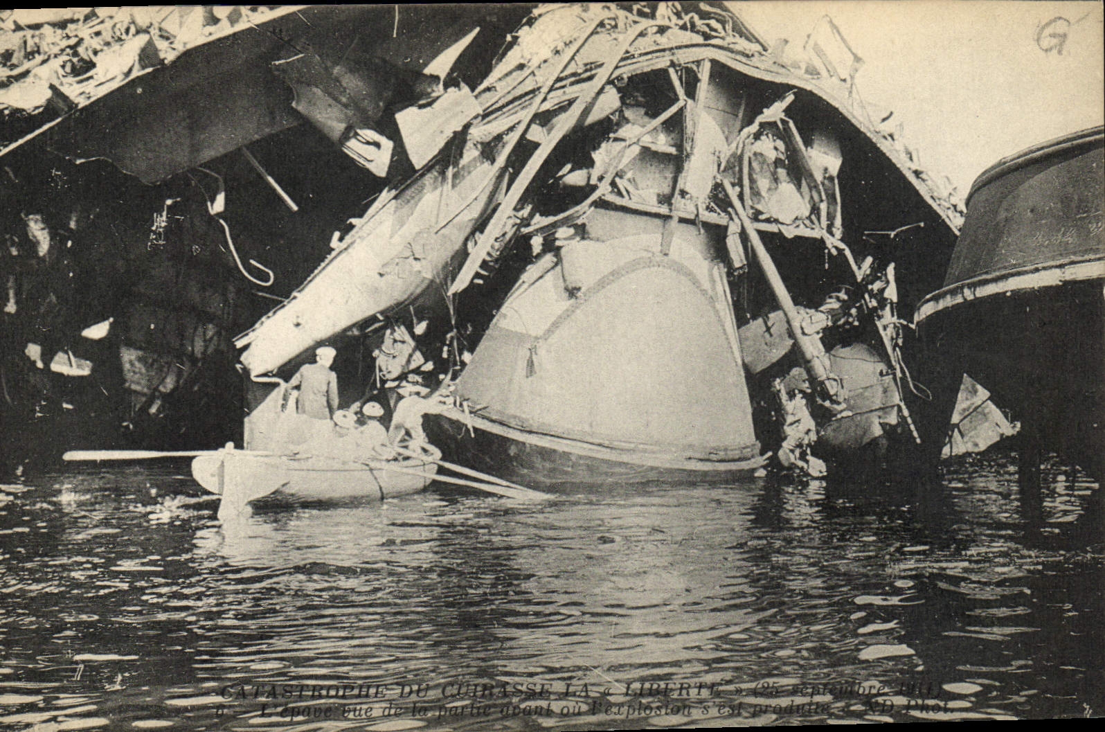 Catastrophe du cuirasse la « Liberté » — 25 septembre 1916 — AD Ikhel
