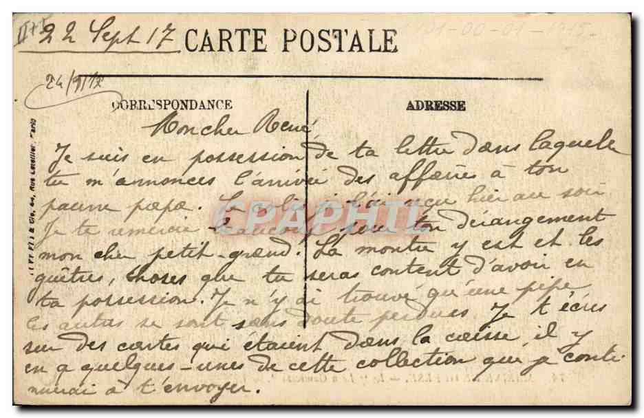 CPA Bateau Le Leon Gambetta  — Verso