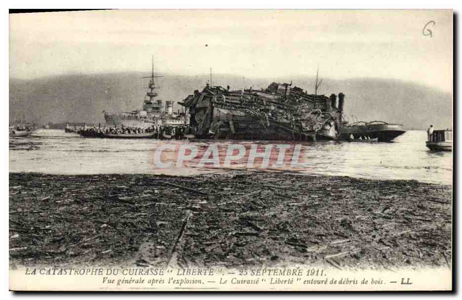 La catastrophe du cuirassé "Liberté" — 25 septembre 1911 — LL