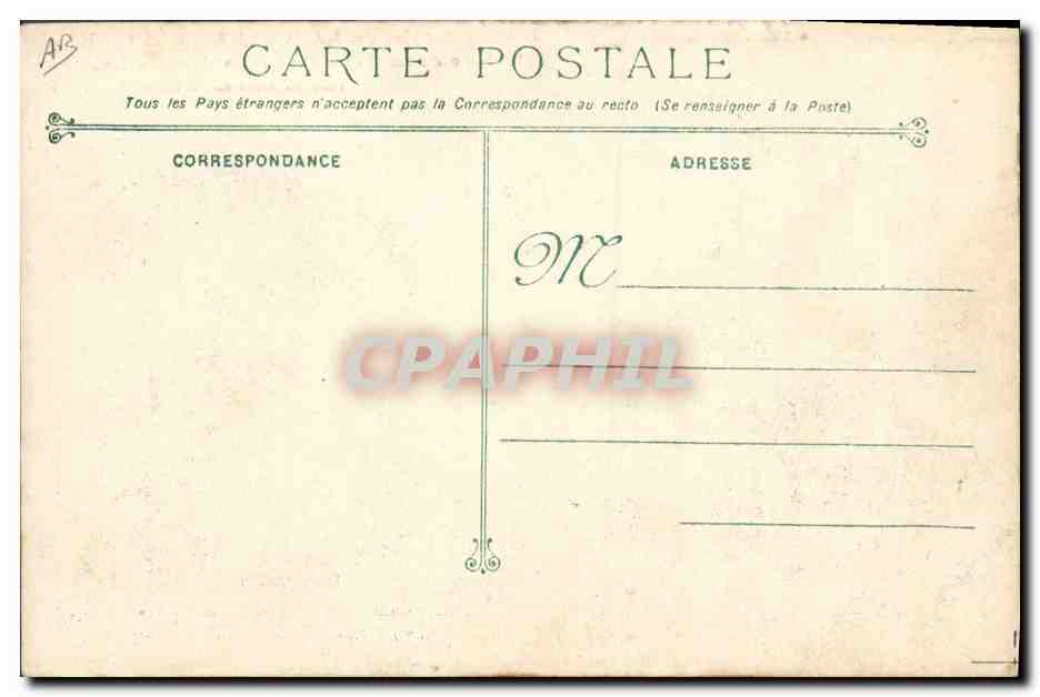 Katastrophe von LATOUCHE-TRÉVILLE — Innenansicht der Turm nach der Explosion — Phototypie Marius Bar — Toulon. — Rückseite