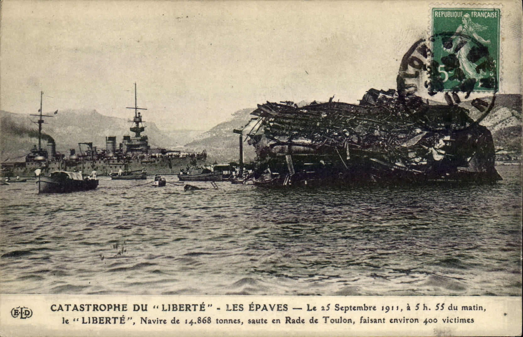Catastrophe du "Liberté" — Les épaves — Éditeur ELD, n° de série non visible