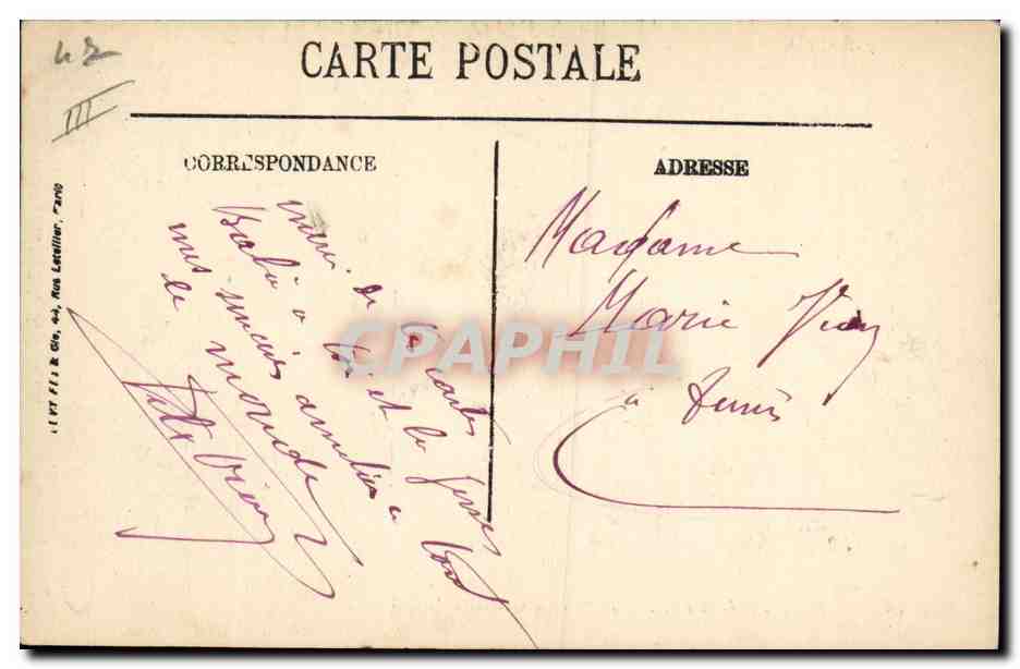 CPA Bateau Le Leon Gambetta  — Verso