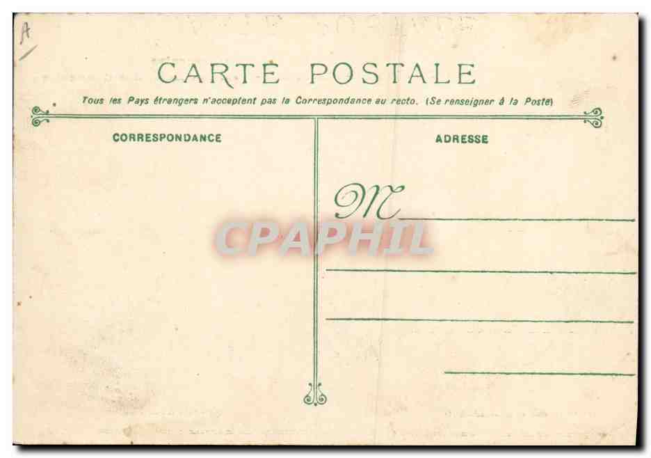 CPA Bateau Latouche Treville Croiseur Ecole des Canonniers  — Verso