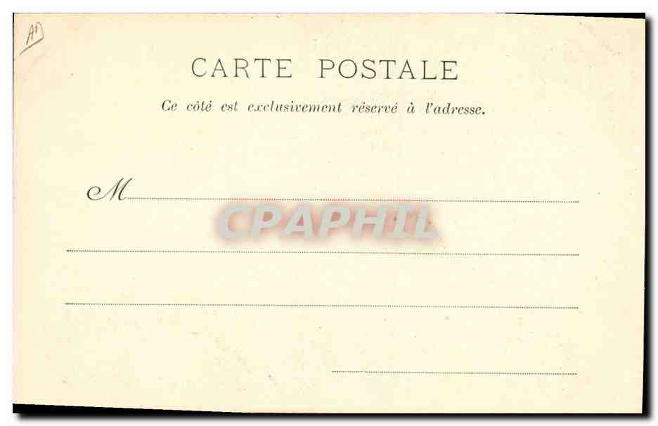 CPA Au clair de la lune Pierrot  — Verso