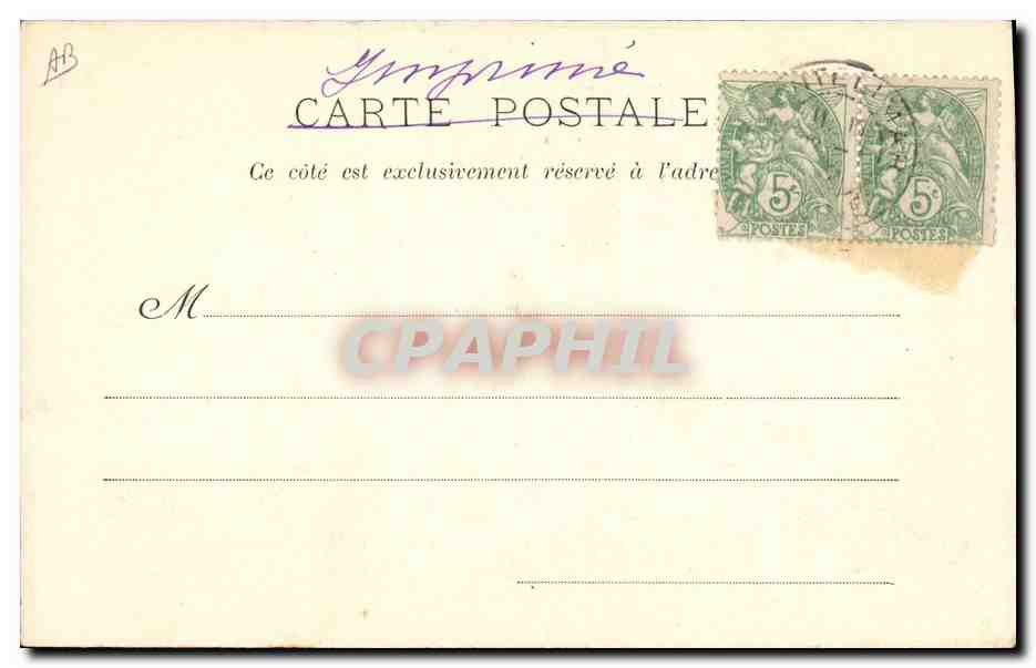 CPA Cadet Roussel Chat Chien  — Verso