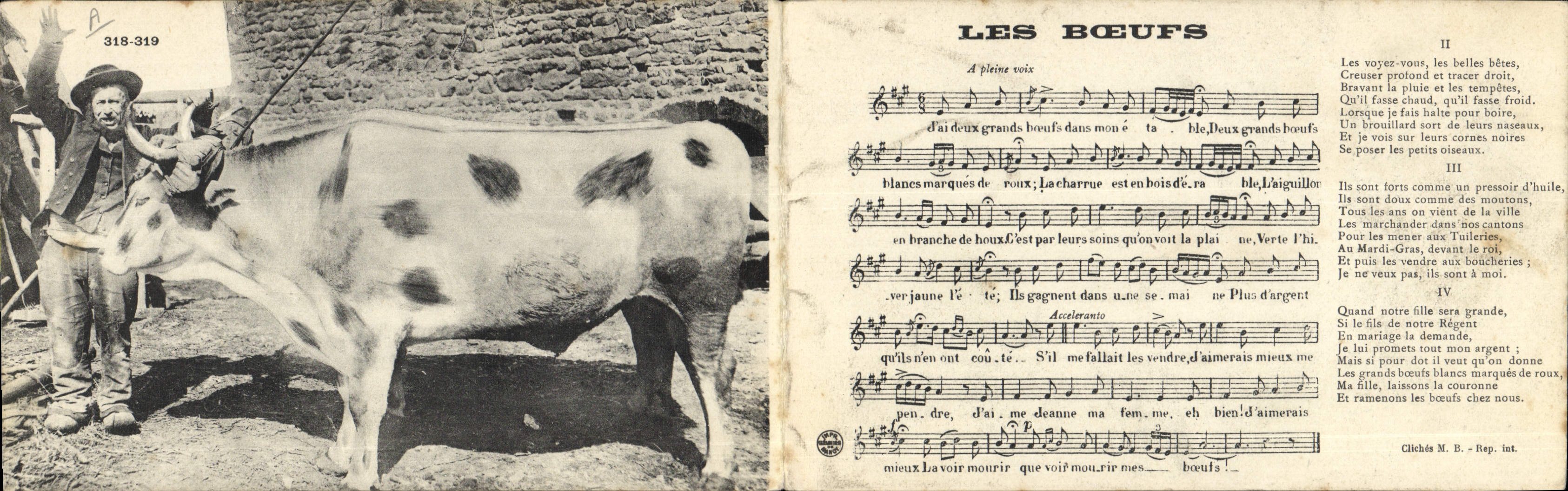 Les Bœufs — Poème illustré — Éditeur Le Fay (Béziers)