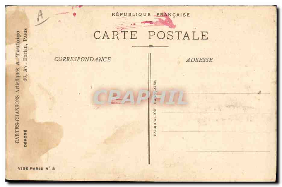 CPA La cathedrale de Reims Carillonneur Joullot Daniderff Jeanne d'Arc  — Verso