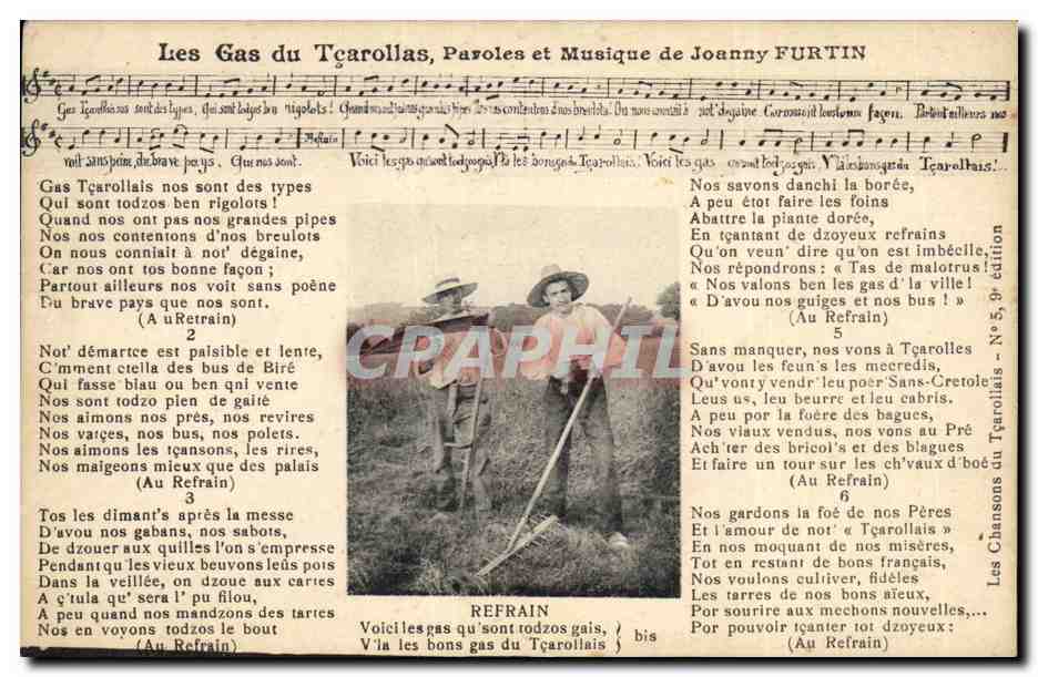 CPA Les gas du Tcarollas Joanny Furtin 