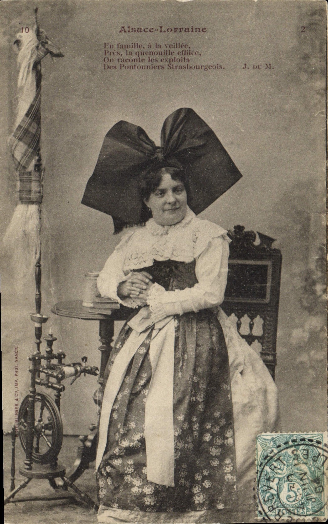 CPA Folklore Alsace Lorraine 
