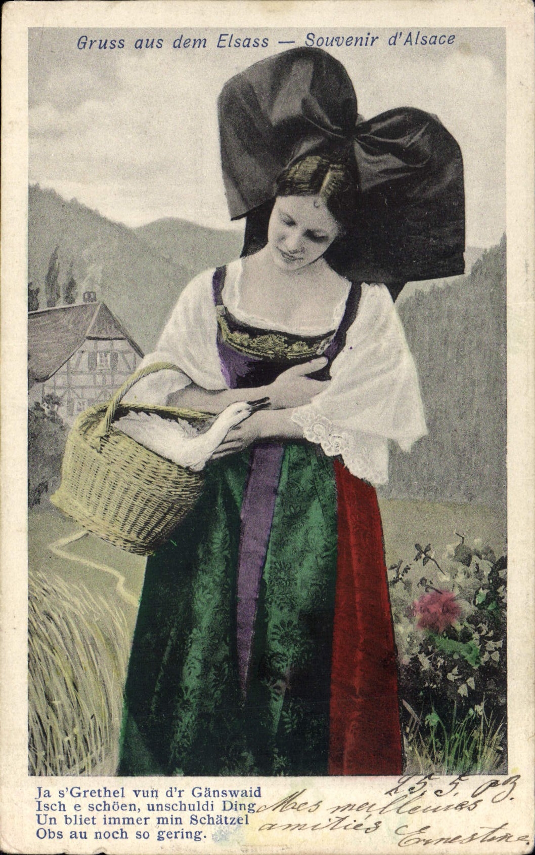CPA Folklore Alsace 