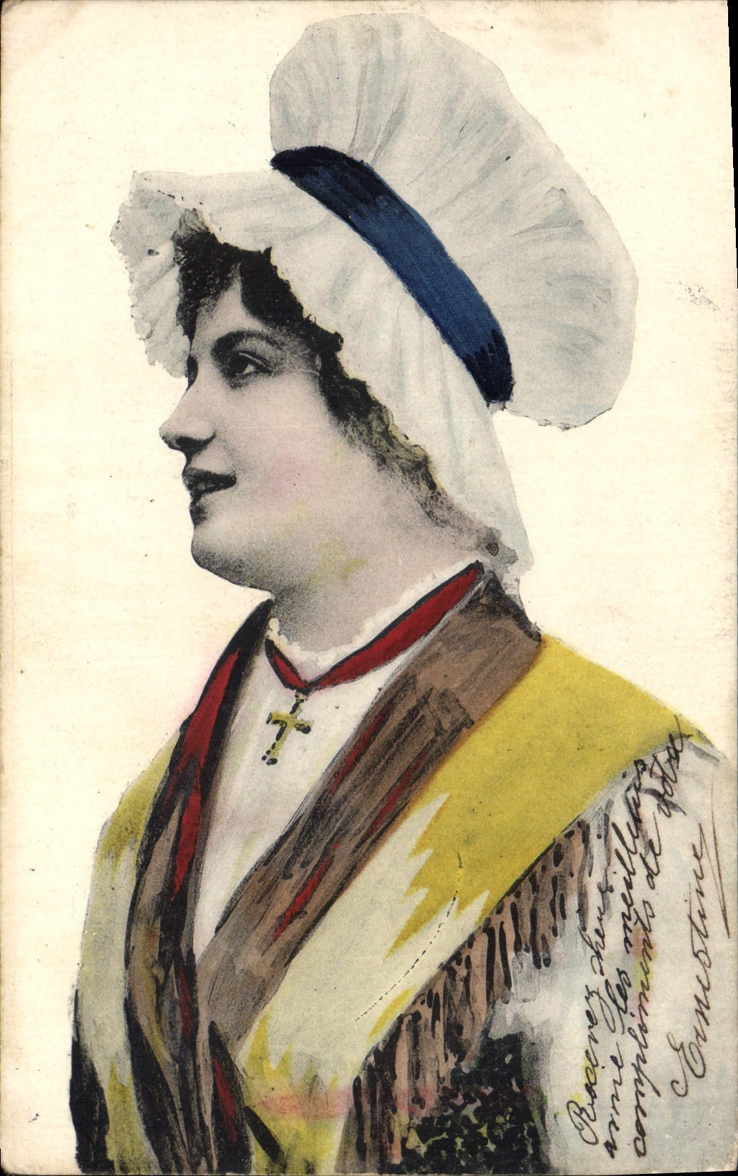 CPA Folklore Alsace 