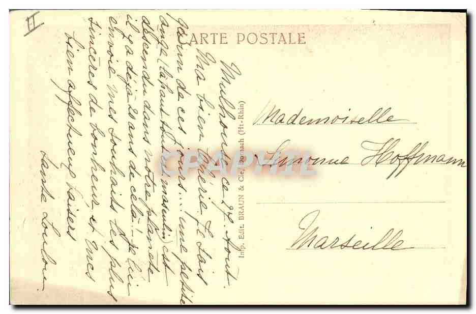 CPA Folklore Alsace Petits paysans Alsaciens Enfants  — Verso