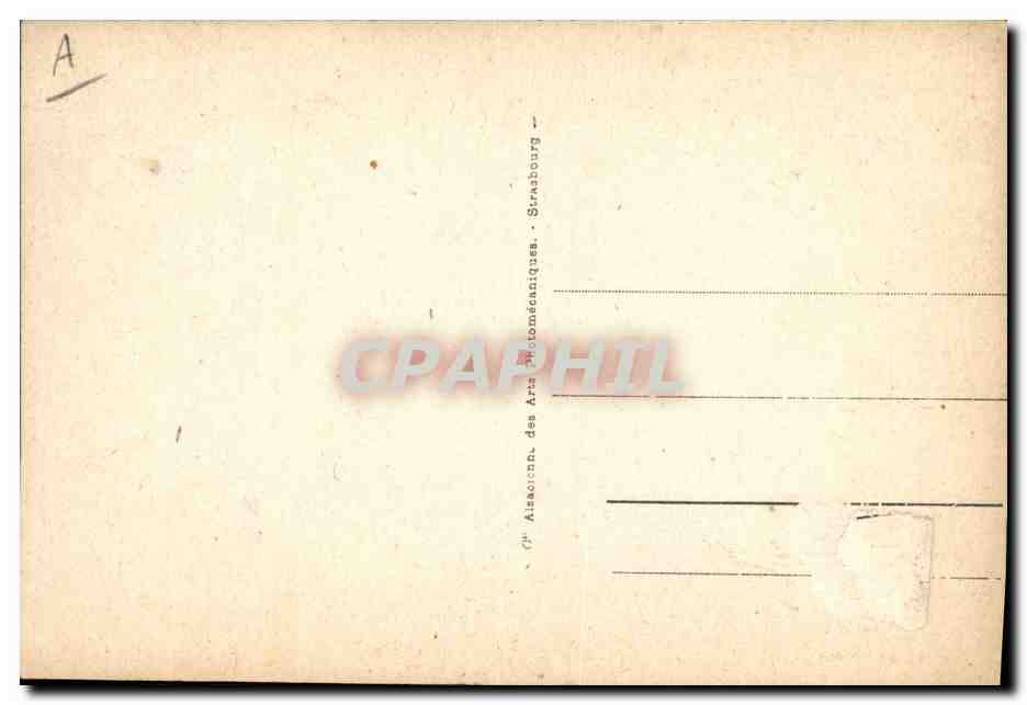 CPA Folklore Alsace Interieur Alsacien Femme Fileuses  — Verso