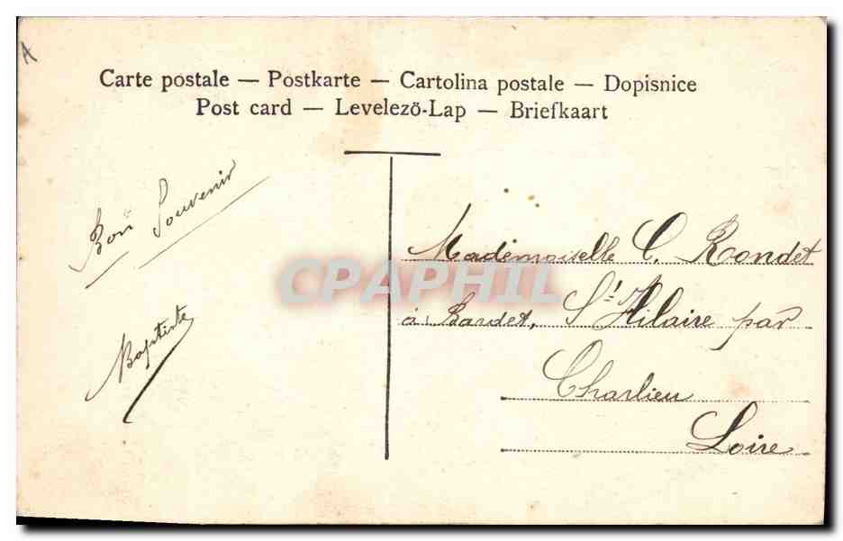 CPA Folklore Alsace Alsacienne  — Verso