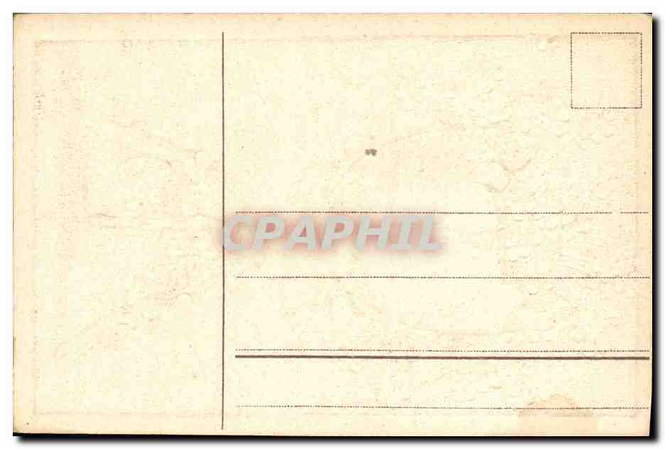 CPA Fantaisie Fleurs Paques — Rückseite