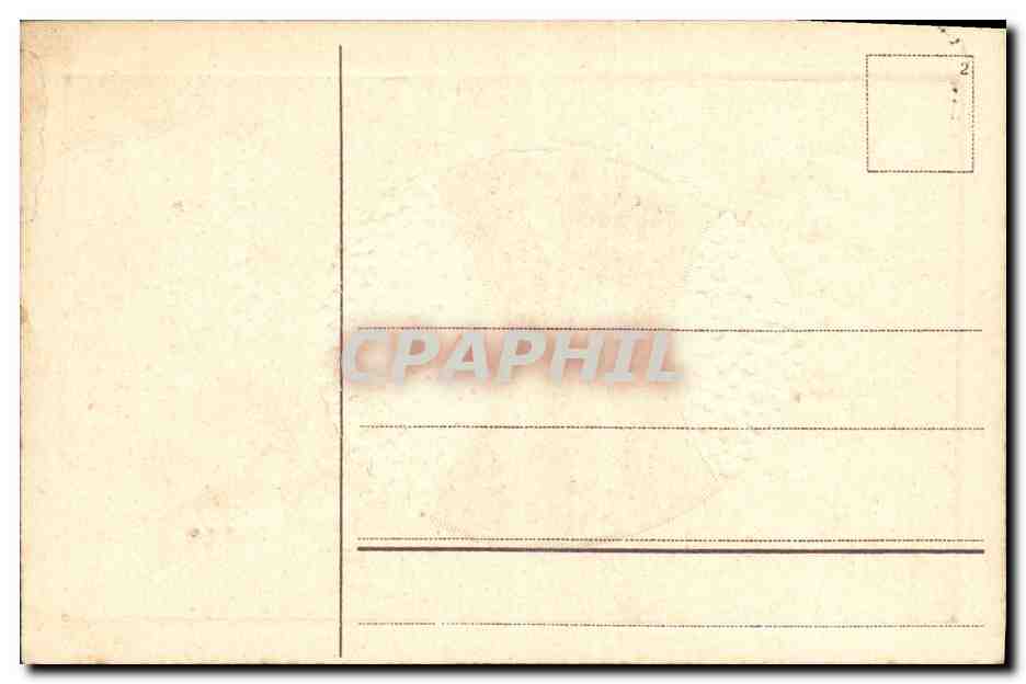 CPA Fantaisie Fleurs Oeuf Paques — Verso