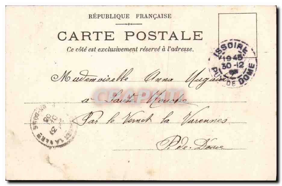 CPA Fantaisie Fleurs  — Verso