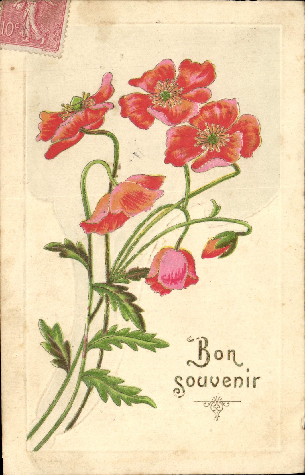 CPA Fantaisie Fleurs 
