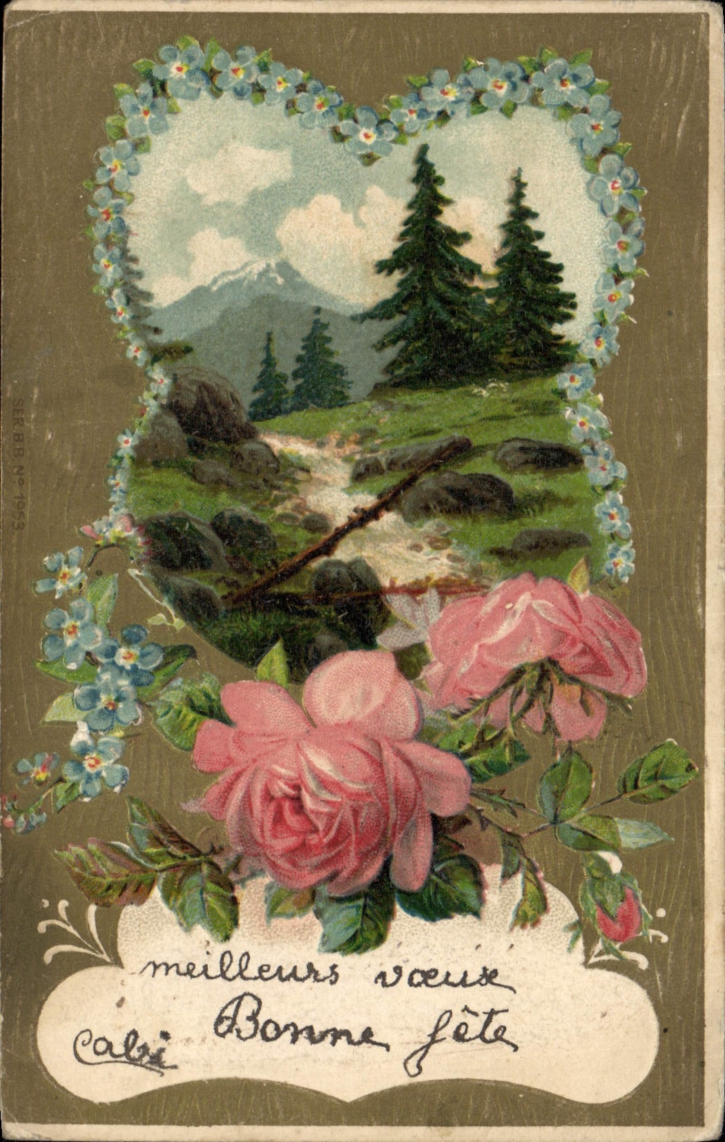 CPA Fantaisie Fleurs 