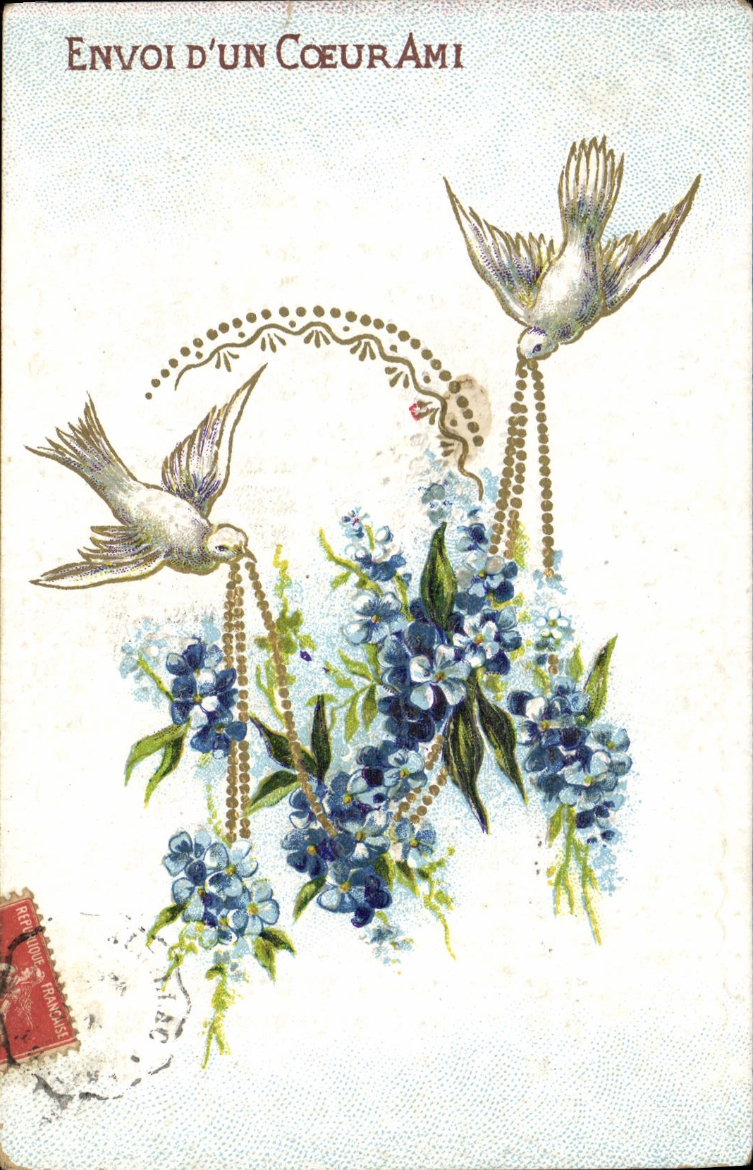 CPA Fantaisie Fleurs Colombes