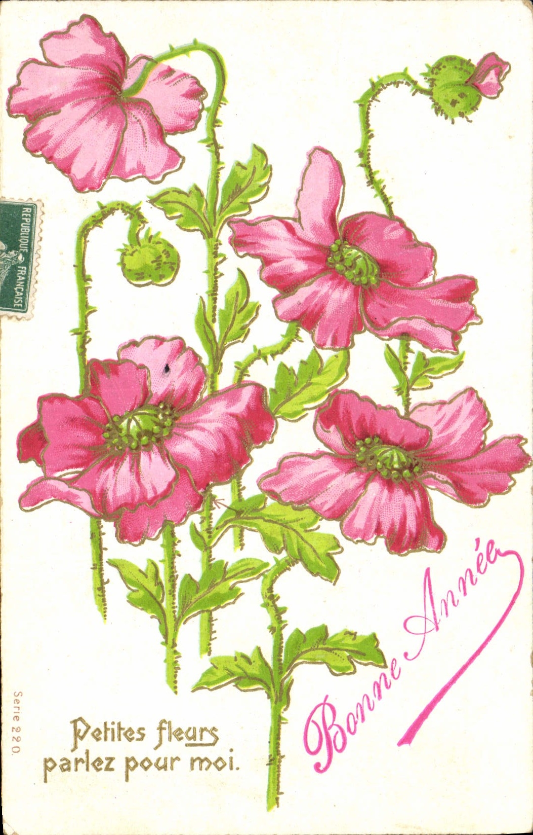 CPA Fantaisie Fleurs 