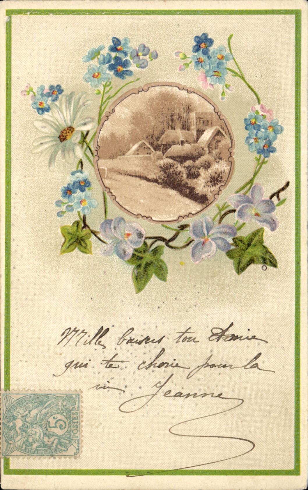 Village — vue — Postkarte — Union postale universelle