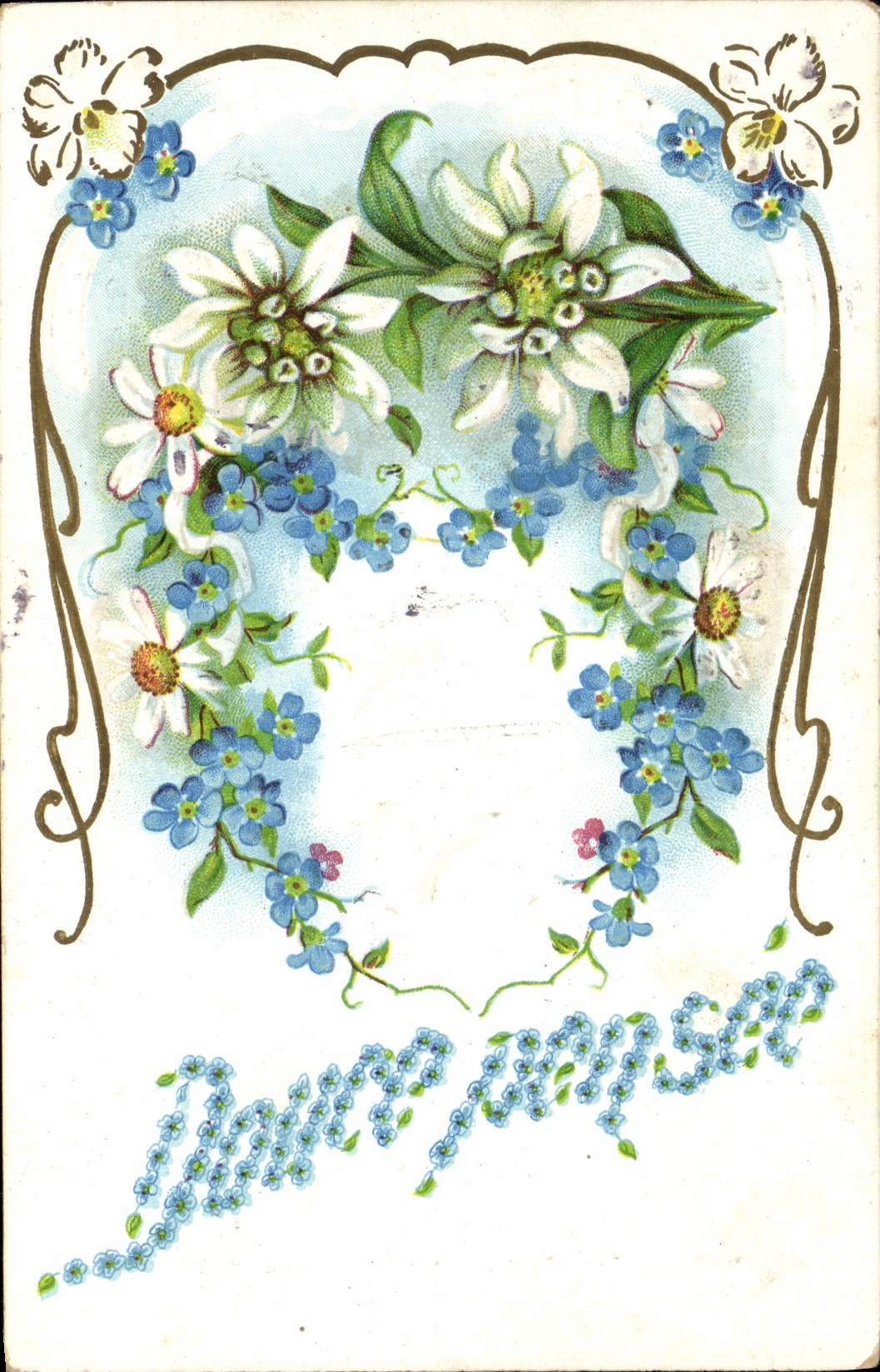 CPA Fantaisie Fleurs 