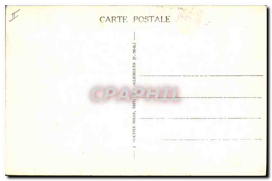 CPA Electricite Le barrage des Fades sur la Sioule  — Rückseite
