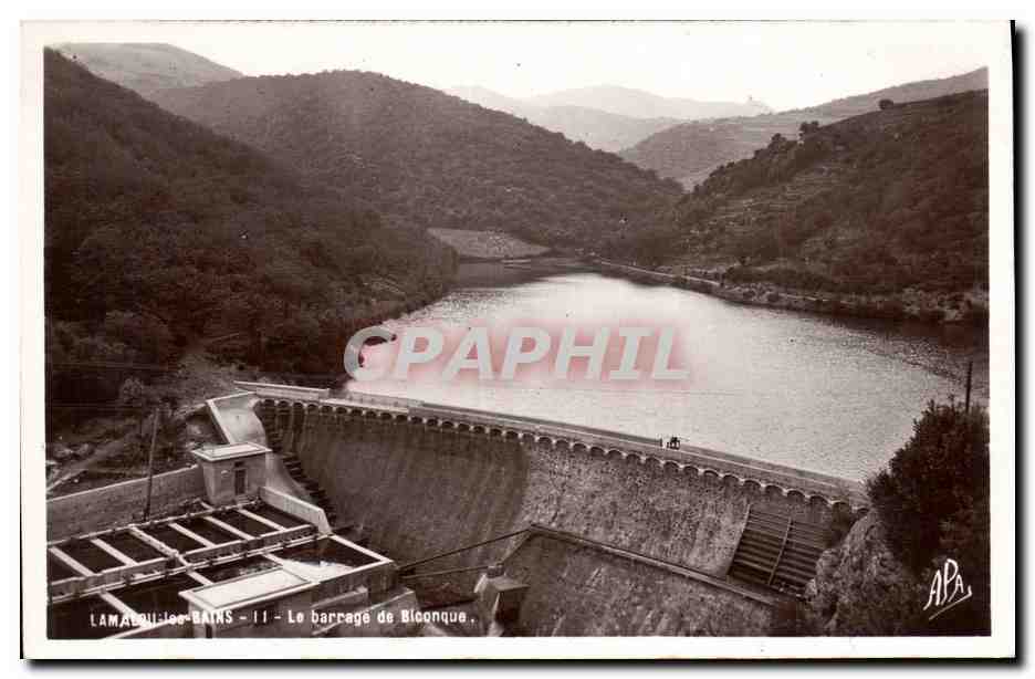 CPA Electricite Lamalou les Bains Le barrage de Biconque 