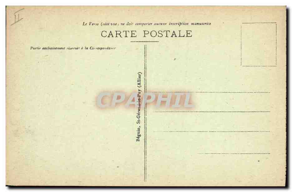 CPA Electricite L'usine et le barrage de Fades  — Verso