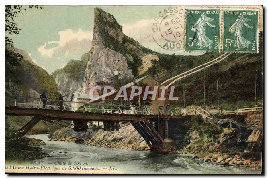 CPA Electricite Ayat Chaute de l'usine hydro electrique