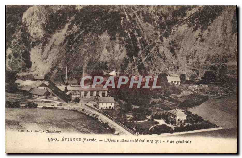 CPA Electricite Epierre L'usine Electro metallurgique Vue generale 