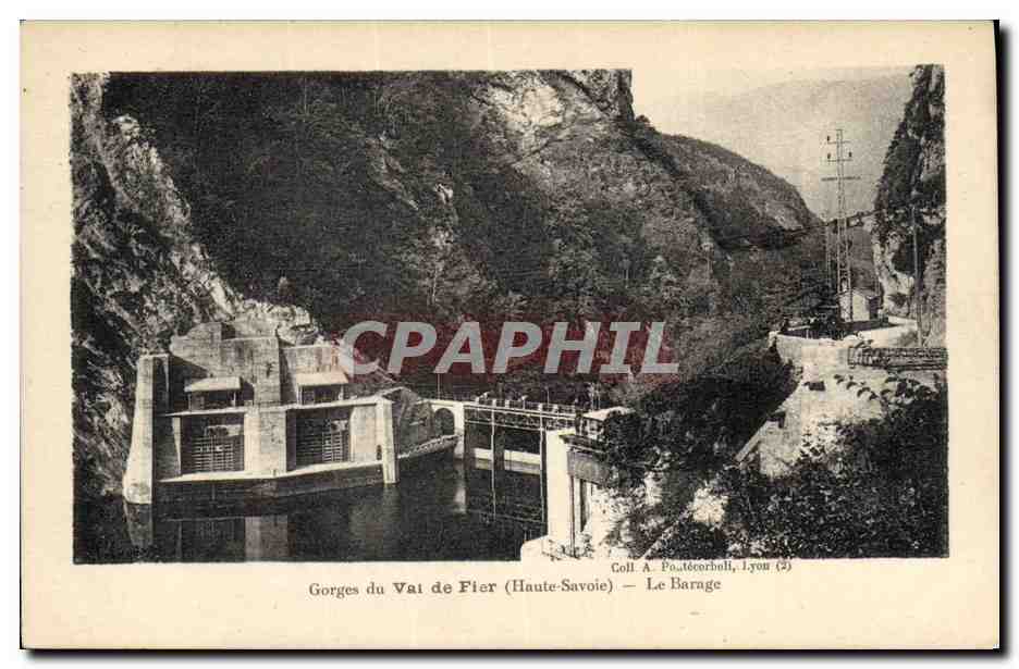 CPA Electricite Gorges du Val de Fier Le barage Barrage