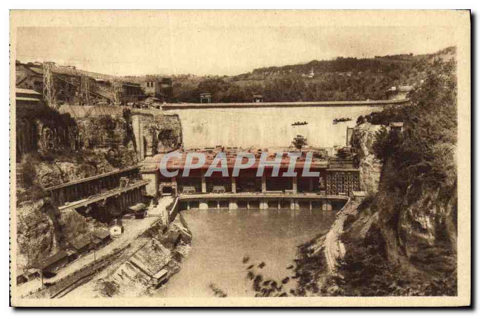 CPA Electricite Genissiat Barrage et evacuation eau des turbines