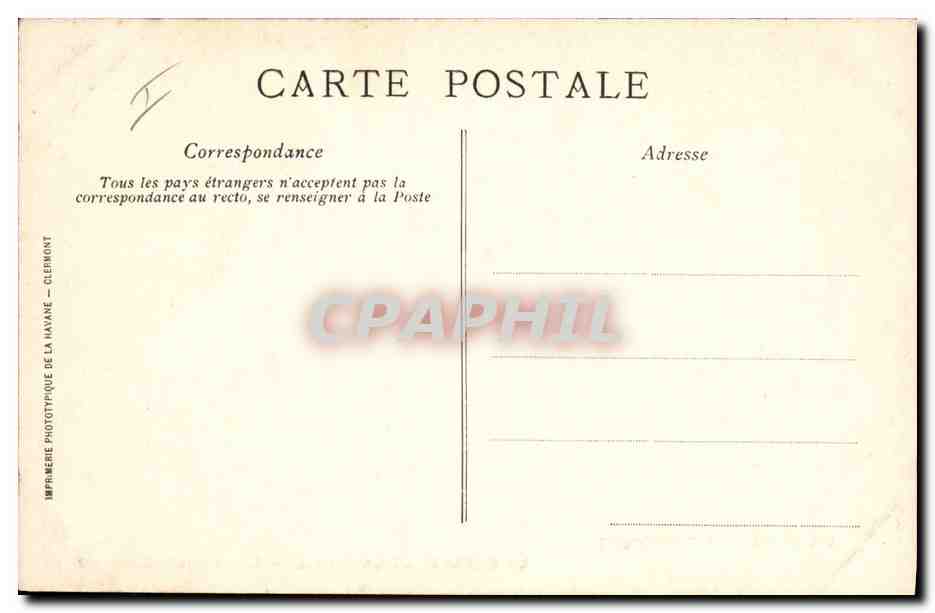 CPA Electricite Le barrage de la Sioule L'usine et le deversoir — Verso