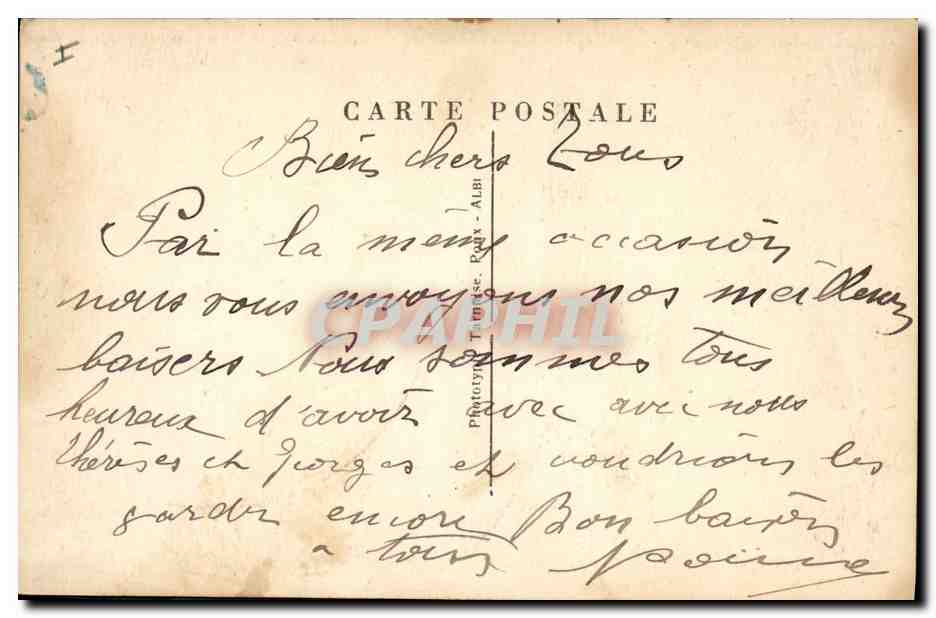 CPA Electricite Lavaur L'abside de la cathedrale et l'usine electrique — Verso