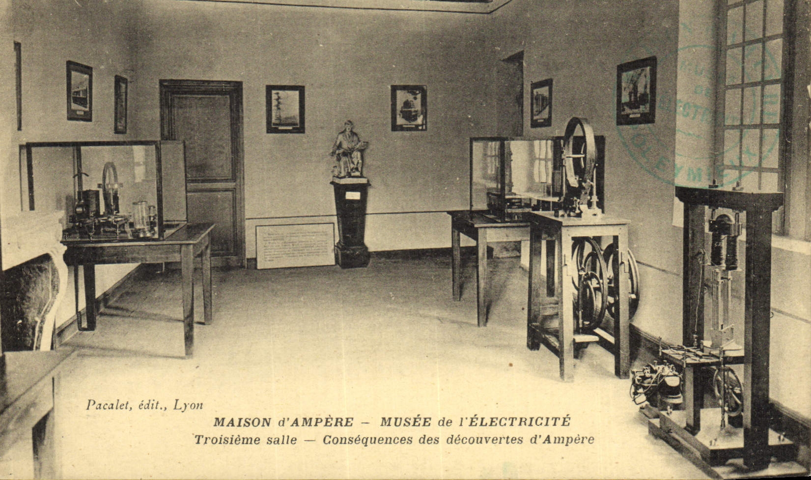 CPA Electricite Maison d'Ampere Musee de l'electricite a Poleymieux Troisieme salle Consequences des decouvertes d'Ampere